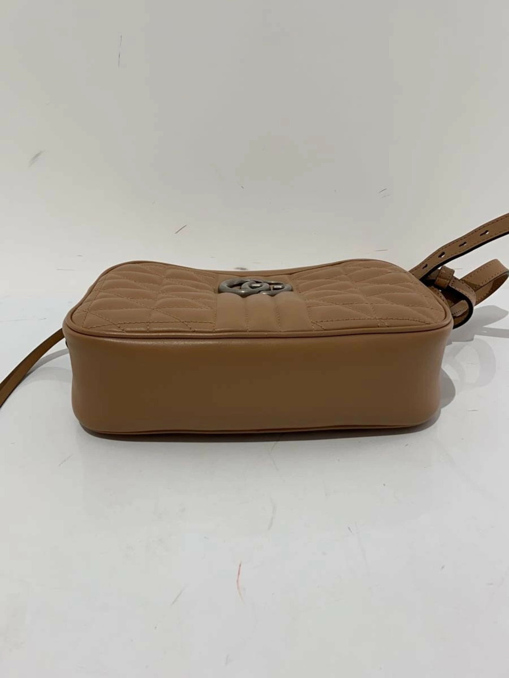 Gucci GG Marmont shoulder bag quilted beige leather Brown - Picture 4 of 6